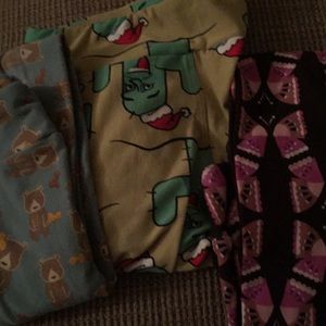 3 pairs of LuLaRoe kids Leggings